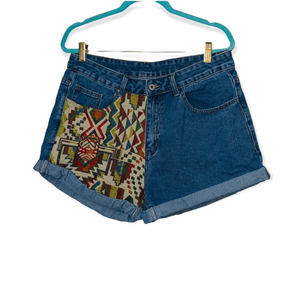 Aztec boho shorts size